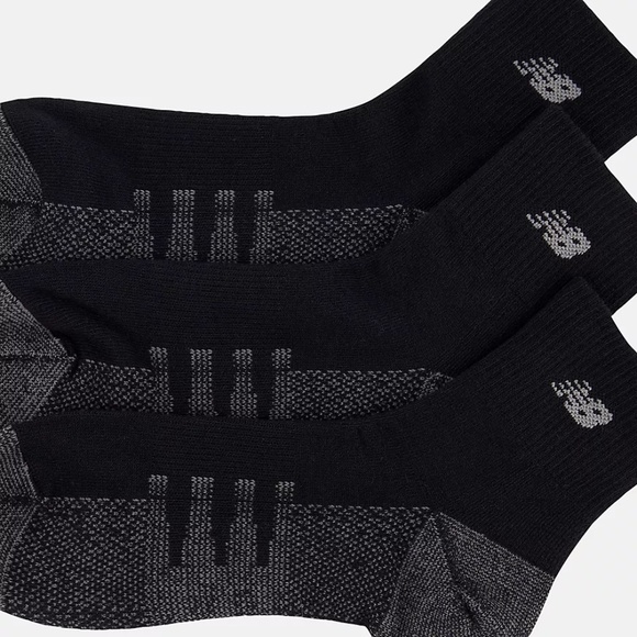 New Balance Coolmax Quarter Socks 2 Pack (Black) NWT - Picture 3 of 6